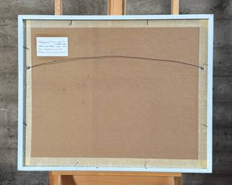 “Silverpoint #148, Lily #7 (left side)”, an original work of art by listed artist, Howard Hack. Professionally framed and measures in frame, 25.5” H x 31.5” W. Howard Edwin Hack (July 6, 1932 – June 11, 2015) was an American representational painter and graphic artist, with works in numerous museum collections. Known for an innovative approach to a variety of media, as well as use of traditional oil paints, Hack began working in the late 1940s.

