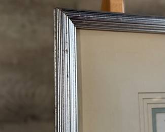 This lot features a limited edition etching by listed artist, William Barnum. Edition 21/200, titled and signed by the artist. Professionally framed and measures in frame, 36.5” H x 28” W. William Barnum California Artist, listed as specializing in Seascapes, and at times Beachscapes. He is worked in mixed medium but most of his work turns up in water colors.

