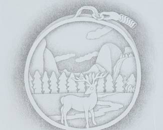 "Silverpoint #142, Yosemite Pendant #3", an original work of art by listed artist, Howard Hack. Professionally framed and measures in frame, 29.5” H x 31.5” W. Howard Edwin Hack (July 6, 1932 – June 11, 2015) was an American representational painter and graphic artist, with works in numerous museum collections. Known for an innovative approach to a variety of media, as well as use of traditional oil paints, Hack began working in the late 1940s.

