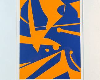 "Turning Point", a limited edition lithograph by listed Oregon artist, Annegret Disterheft. Edition 5/15, signed in pencil, and measures in frame, 17” H x 13” W. The Chemeketa show, “Beyond Perception: Monotypes by Annegret Disterheft, ” was her first Salem show since a 1999 exhibit in the governor’s office and offers a retrospective of her work in monotypes. Her work is in the Whitney Museum of American Art in New York; the national Museum of Women in the Arts in Washington, D.C.; the Portland Art Museum; and the Hallie Ford Museum of Art in Salem. 

