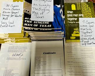 Sheet Music, Eleven Gospel Songs for Volunteer Men, He is my Friend by The Singing Men of Texas, 