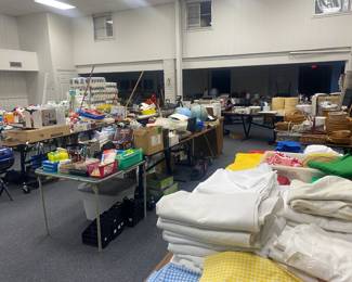 The Fellowship Hall is packed