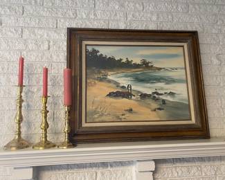 Brass Candlesticks, Painting
