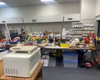 The Fellowship Hall is packed and we are ready to sell