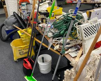 Paint Supplies, Brooms, Extension Cords  