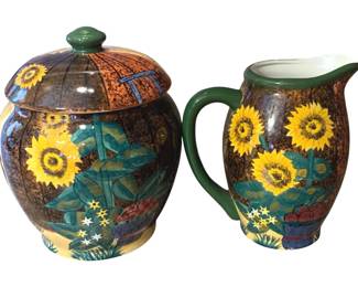 50 - Ceramic Jar & Pitcher - 9 x 11
