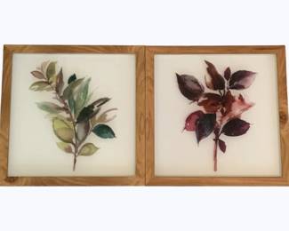 260 - 2 Framed Wall Decor - 12 x 12
