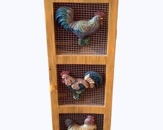 154 - Wood Storage Stand - 7 x 7 x 24
