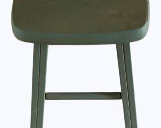 147 - Wood Stool - 12 x 12 x 18
