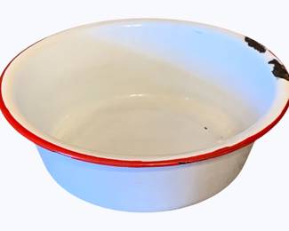 43 - Enamelware Bowl - 10"
