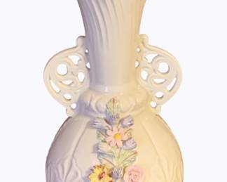 200 - Belleek Rose Princess Vase - 9 1/4"

