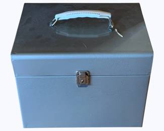 126 - Metal File Box - 13 x 10 x 10
