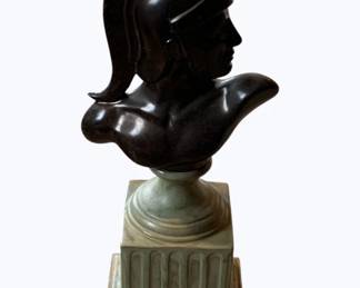 581 - Roman Soldier Bust Statue - 20"
