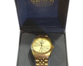 84 - Gruen Men's Watch in Box used as-is electric/electronic/mechanical item - no guarantee all components, untested.
