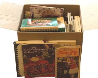 108 - Box of Assorted Recipe Books & more
