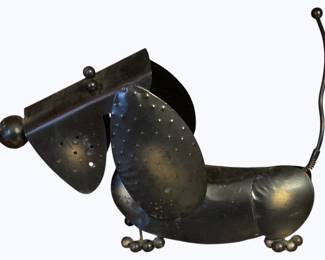 184 - Metal Dog Figure - 14 x 9 x 4
