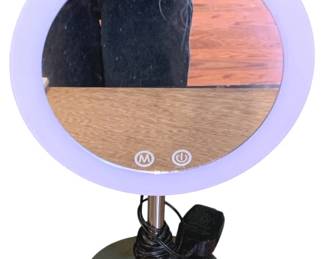 33 - Lighted Vanity Mirror - 14" used as-is electric/electronic/mechanical item - no guarantee all components, untested.