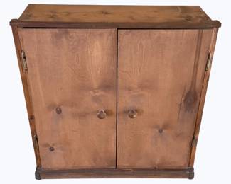 122 - Wood Cabinet - 26 x 8 x 27
