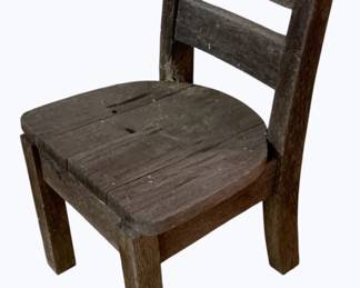 288 - Wood Child's Chair - 11 x 11 x 18
