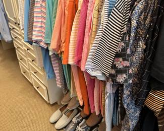 Designer men’s clothing and shoes. Peter Millar, Bally, etc.