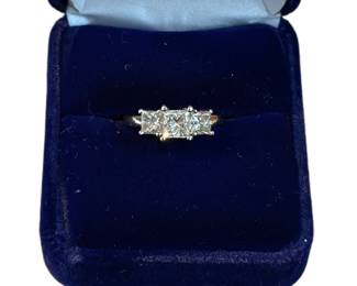 Stunning 14k gold thick band diamond ring