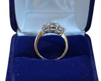Stunning 14k gold thick band diamond ring