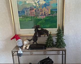 Leroy nieman “clubhouse at old st Andrew’s” signed print limited 277/375