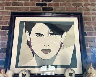 Huge Patrick Nagel “Cleo” signed and numbered 63/90