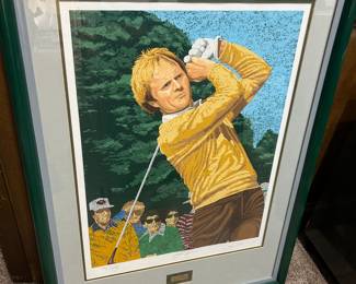 Rick Rush “golden Bear” signed print 16/325