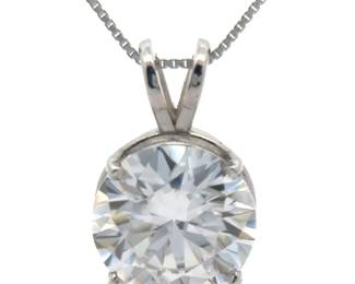 2.35 Carat Moissanite Solitaire Pendant
