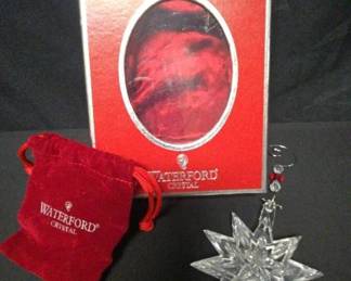 CT415Waterford Crystal Snowstar Ornament With Enhancer