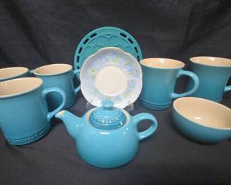 CT385Le Creuset Blue Caribbean Ombre Set