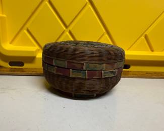 6" Wicker Sewing Basket $6.00