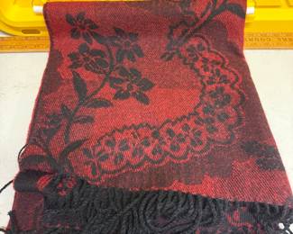 Red and Black Scarf $8.00