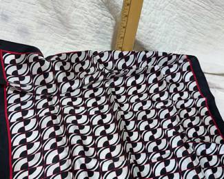 Black, Red and White Scarf $4.00