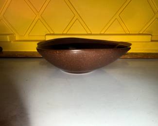 Raymor Roseville Brown Bowl 155 Lug Soup Bowl $9.00