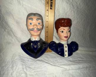 2 Chalk Wall Busts $18.00