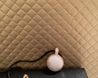 Swarovski Round Disco Ball Pendant Necklace $36.00