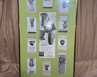 Roseville Pottery Advertising Framed $15.00