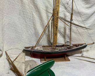 2 Wood Boats, both need a bit of repair $22.00