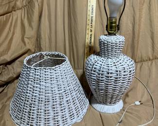 Wicker Lamp $15.00
