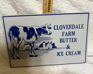 Cloverdale Farm Butter Sign Metal $10.00