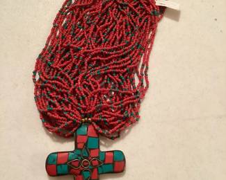 Large Red and Green Cross $17.00