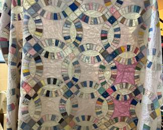 Rings Quilt, has some tattering $25.00