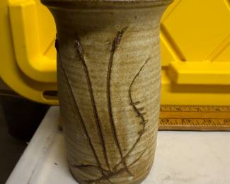 Pottery Vase Wheat Pattern $10.00