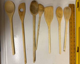 7 Wooden Spoons $7.00