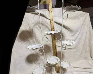 White Metal Plant Stand $40.00