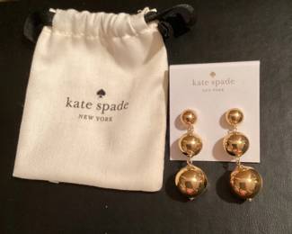 Kate Spade 3 Ball Drop Earrings $15.00