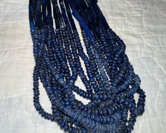 Blue Multi Strand Necklace $5.00