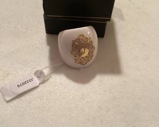 IGS 14K White Agate Ricami Ring Size 8.5 $40.00